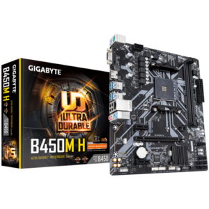 Gigabyte B450M H (For Ryzen 5 5500, 3600, 5600X, 5600)