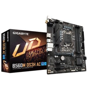 Gigabyte B560M DS3H (For Intel 10th Gen – i3 10100F, i5 10400F)