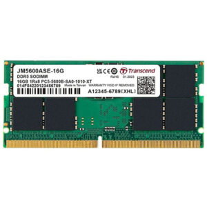 Transcend JetRam 16GB (1x16GB) 5600MHz C46 DDR5 U-DIMM Desktop Memory