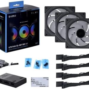 Lian Li Uni Fan SL-Infinity 120mm ARGB – Black – Triple Pack