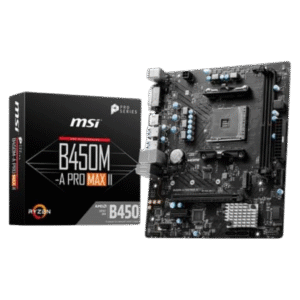 MSI B450M-A PRO MAX II DDR4 AM4 Micro-ATX, Motherboard