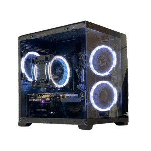 EDRAGON LIGHT FURY EG-1116 Micro-ATX Mid-Tower High Air Flow Gaming Case + 3x 120mm ARGB Fans