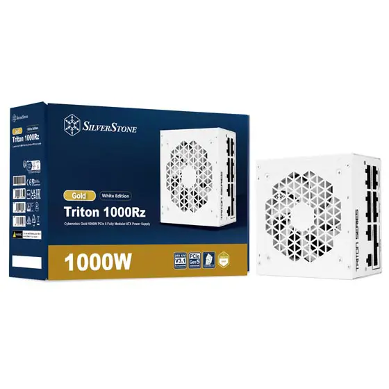 SilverStone gold Triton 1000Rz  (WHITE)- Cybenetics 1000W Power supply