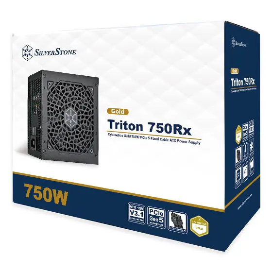 SilverStone TR750Rx-GF 750W 80+ Gold ATX 3.1 & PCIe 5.1 Power Supply